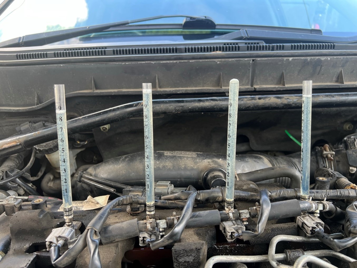 Engine and injector diagnostics.